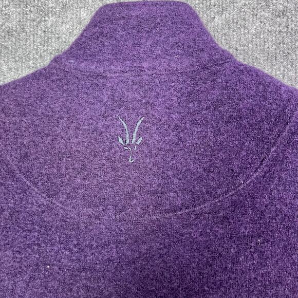 Ibex Womens Size S Carrie Merino Wool Button Up Jacket Mock Neck Purple - Picture 4 of 10